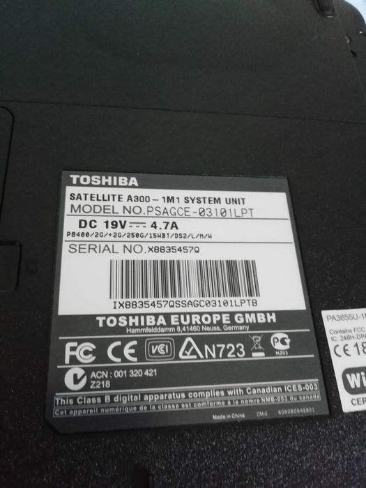 Toshiba Satellite A300 Computer64740620847874122