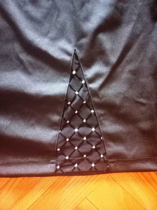 Czarna mini spódnica, spódniczka rozmiar L - 40