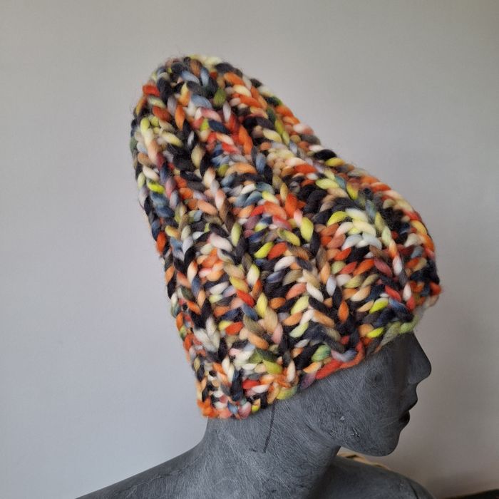 Czapka beanie wełna merino
