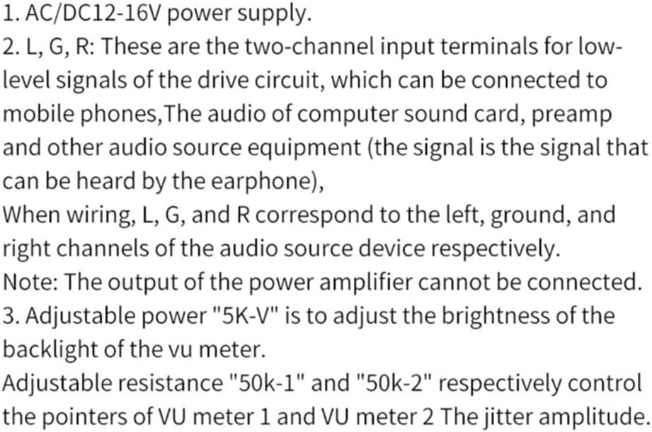2 Medidores de nível de áudio VU Meter analógico
