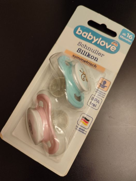 Соски силиконовые, пустышки силиконовые на 16 мес.