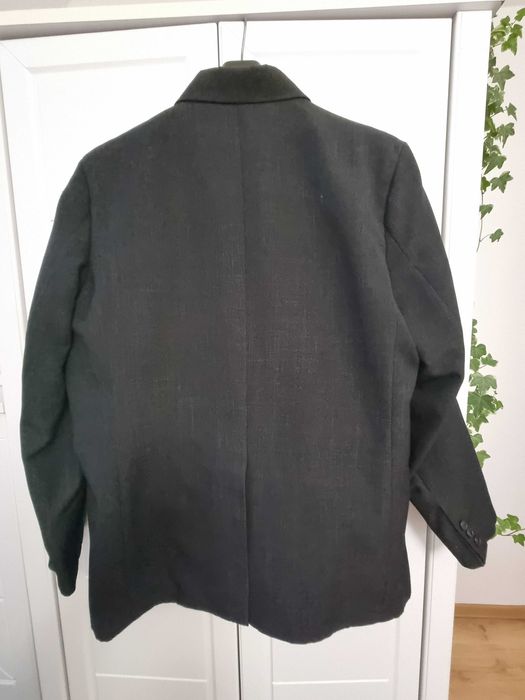 Męski grafitowy garnitur 196 cm