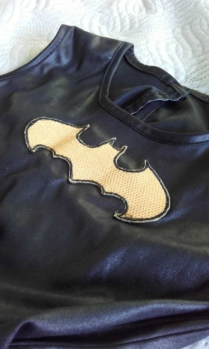 Porządny Strój Batmanki ok.86/92 Zestaw przebranie karnawałowe Kozanów
