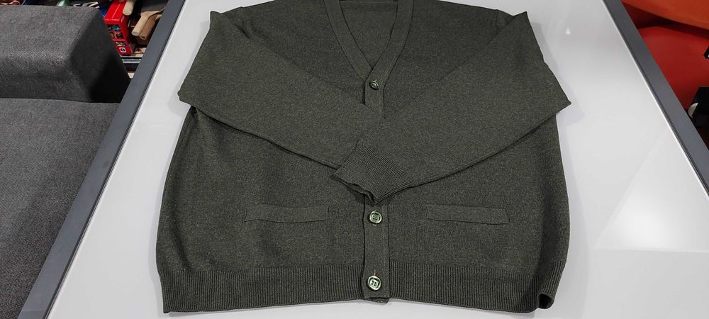 Casaco clássico de dor verde para homem