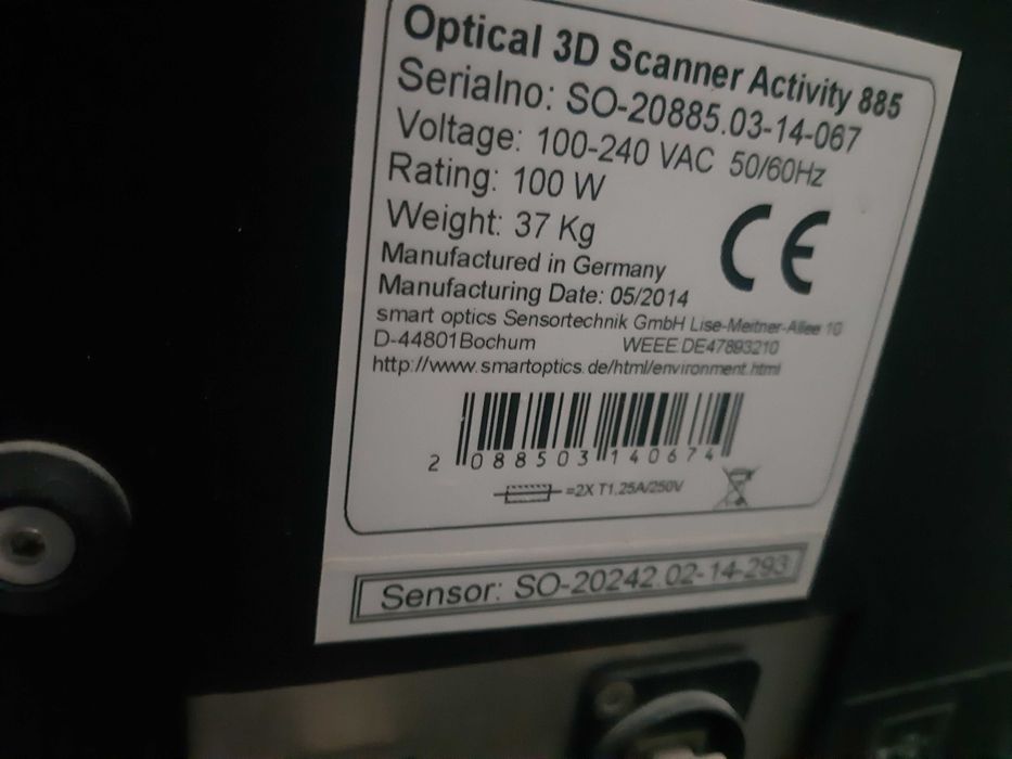 3D сканер. Scan Active. YETI Dental. И принтер SHERA.