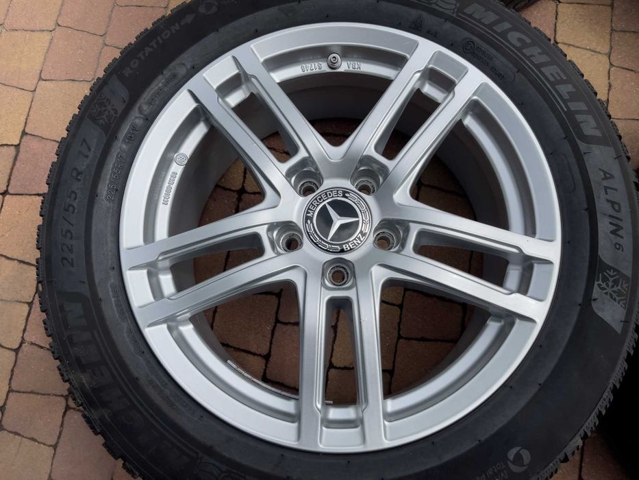 3870. Koła zimowe Mercedes E klasa W213 5x112 225/55/17 2023/24r 8mm