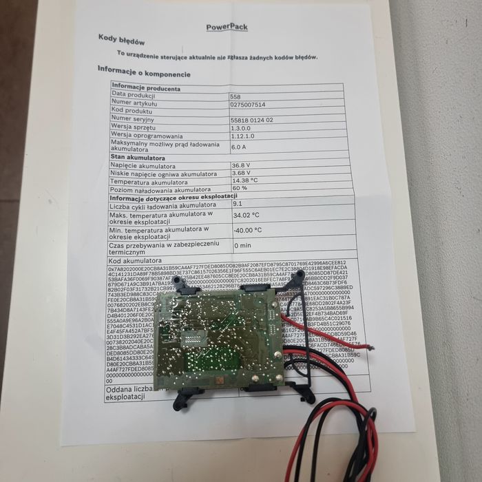 Część do EBike Elektronika BMS orginał Bosch PowerPack  RACK FRAME