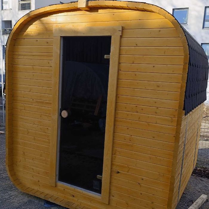 Sauna ogrodowa QUADRO mini 185 cm do samodzielnego montażu