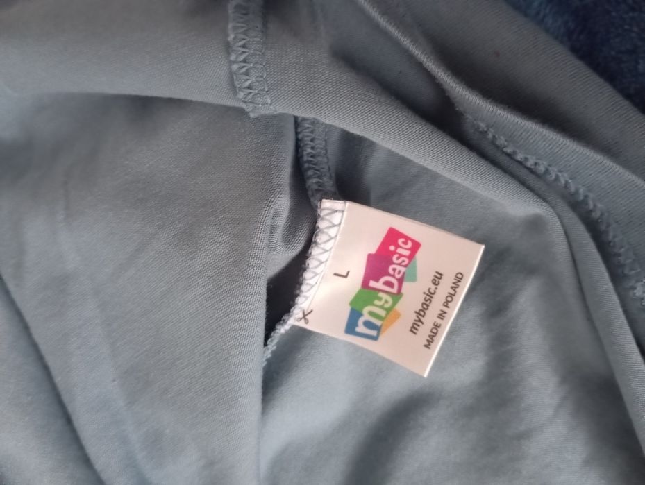 Koszulka MyBasic, rozm L, bladoniebieski