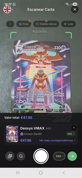 Cartas pokemon coleccionáveis