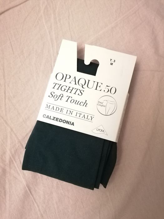 NOWE rajstopy Calzedonia M ciemna zieleń