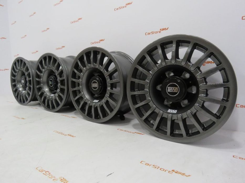 Jantes Braid Winrace T 16 x 7 et -15 6x139.7  Antracite Com Tampa