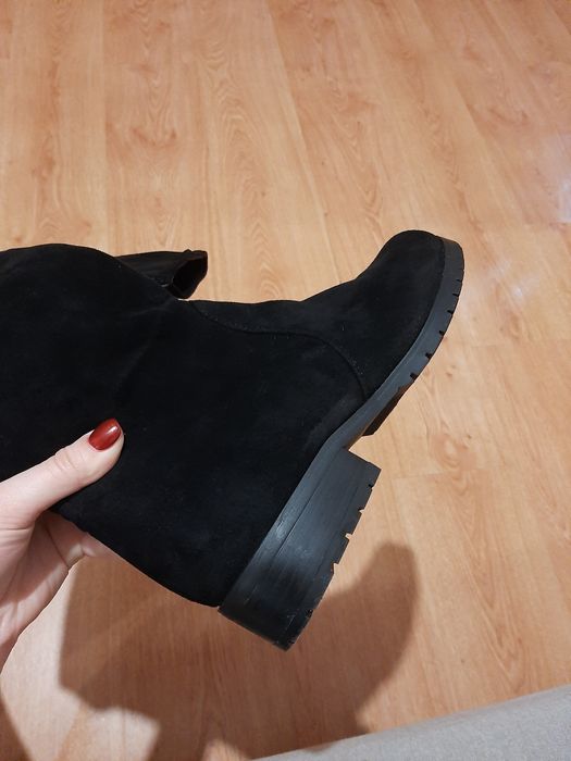 Ботфорты замшевые демисезонные 38р.