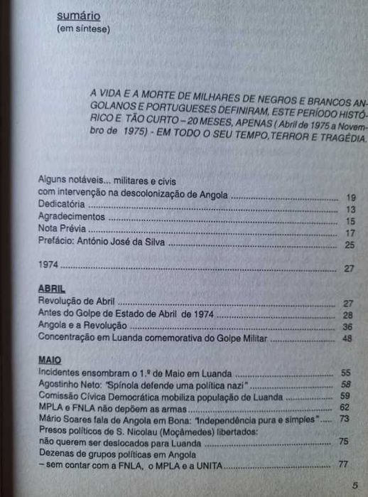 Angola, A Descolonização - J. Marques Rocha
