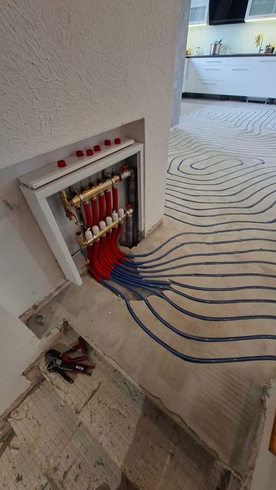 Frezowanie pod ogrzewanie podłogowe.