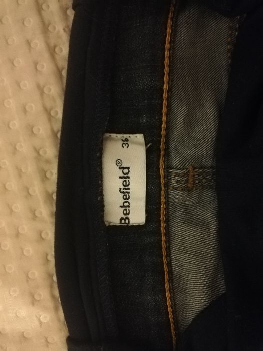 Spodnie jeansy ciążowe  Bebefield, r 36, S, fason slim