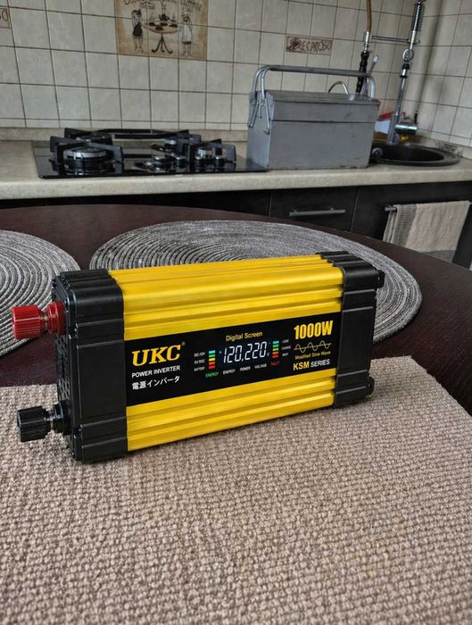 Автомобільний інвертор 1300 вт перетворювач ac dc для авто