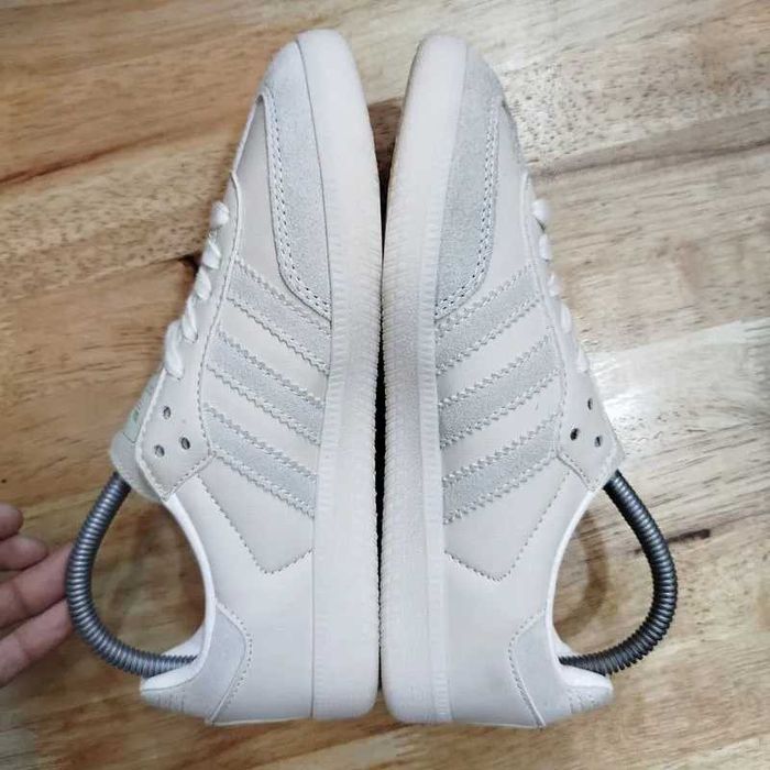 (БЕЗ ПЕРЕДОПЛАТИ) adidas Samba Triple White адідас самба чисто білі кросівки