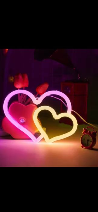 Неоновая вывеска табличка на подарок