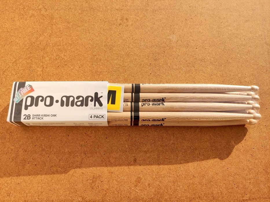 Baquetas Pro Mark 2B Shira Kashi Oak Attack - 4 Pack NOVO