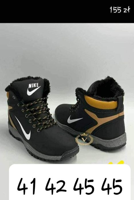 Męskie buty zimowe ocieplane obuwie