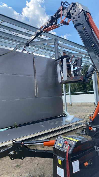 Usługi BG Lift Mini Żuraw dźwig montaż okien