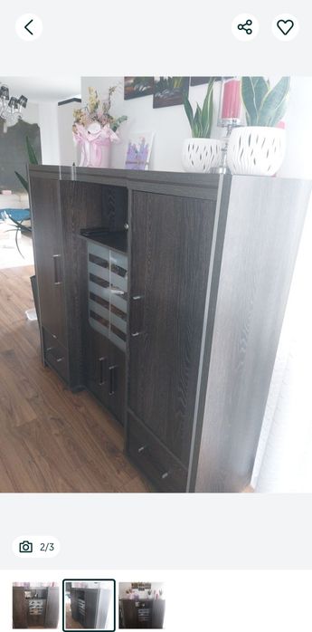Komoda do salonu pokoju wenge