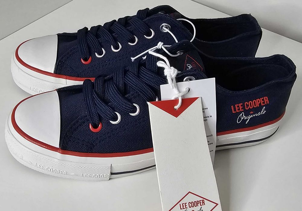 Trampki granatowe LEE COOPER originals. Rozmiar 37,42,43