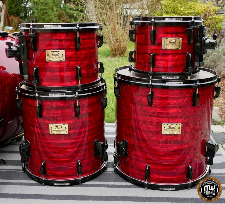‼️ Perkusja Pearl Masters Retrospec MSX 22”, 10", 12", 14", 16” Red Onyx ‼️