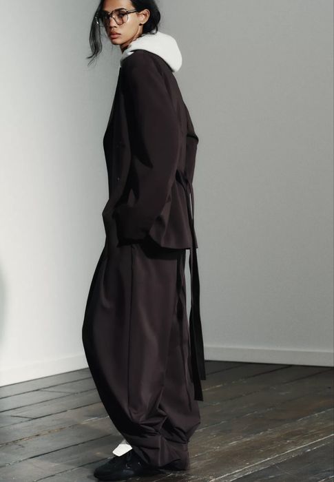 Костюм zara шоколад класичний набір  блейзер m s тренд 2026