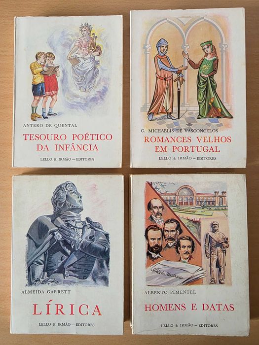 4 livros da Biblioteca Iniciação Literária da Lello
