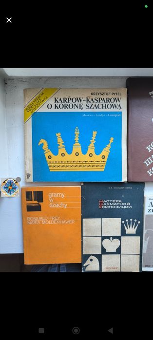 Kolekcja 11 książek szachowych – polskie i rosyjskie tytuły
