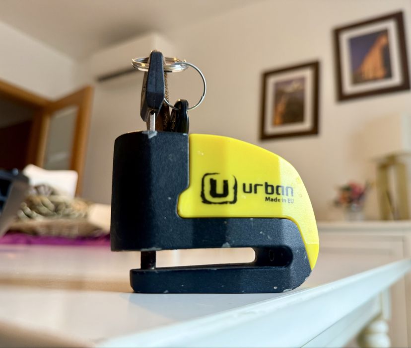 Cadeado Urban para mota com alarme sonoro
