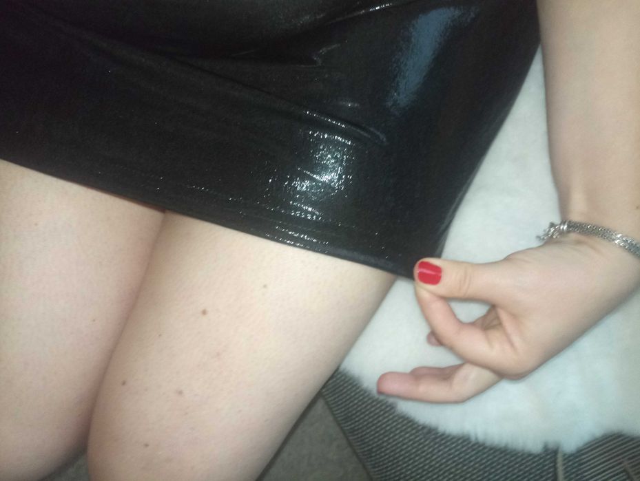 Błyszcząca spódniczka mini,XL