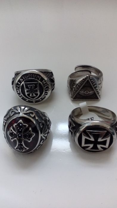 Anéis em aço inoxidável