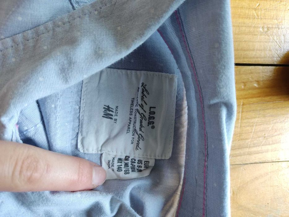 Błękitna dziewczęca koszula H&M