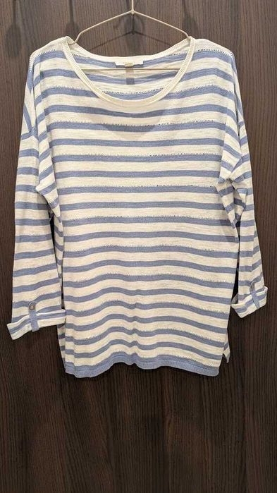 Sweter w biało-niebieskie paski- Esprit
