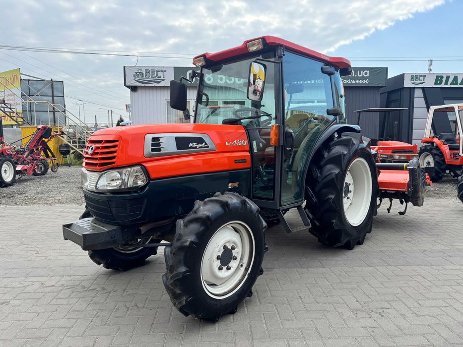 Японський трактор KUBOTA KL 430 + фреза 180 СМ!!!, гідропідсилювач,КАБІНА З КОНДИЦІОНЕРОМ ТА ПІЧКОЮ.