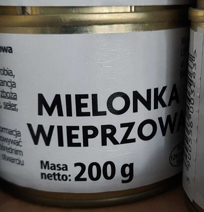 Mielonka wieprzowa konserwa