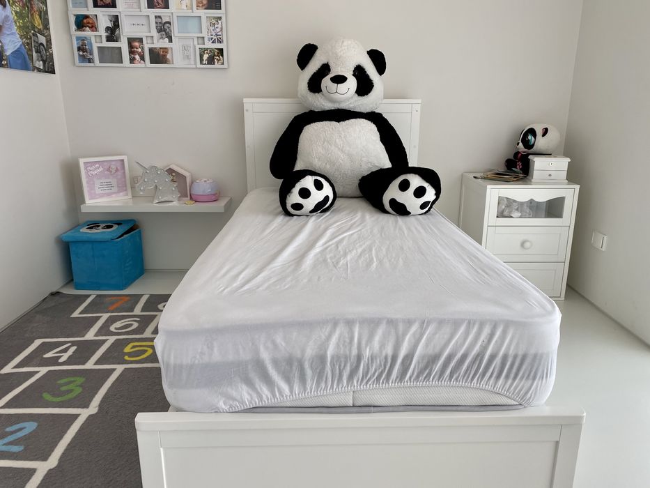 NOVO NUNCA USADO Cama bebecar trama romantica com colchao aloe vera