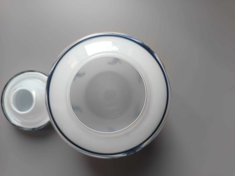 Jarra Decorativa em Vidro Pintado à Mão – Estilo Clássico Europeu