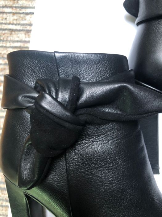 Baldowski, botki, kozaki, przejściowe, skóra naturalna 37