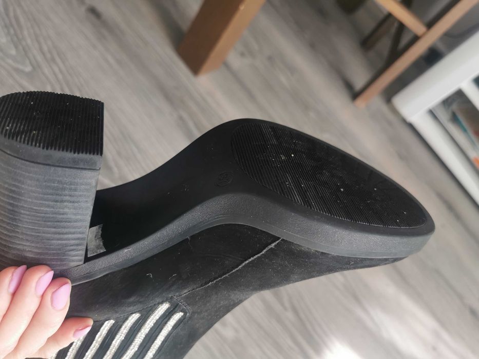 Buty botki 37 czarne