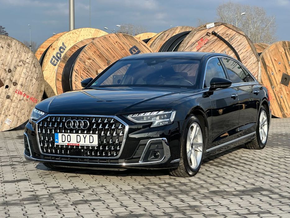 Audi A8 LONG 340 KM B&O head up  wentyl masaż panorama matrix WEBASTO FV23%