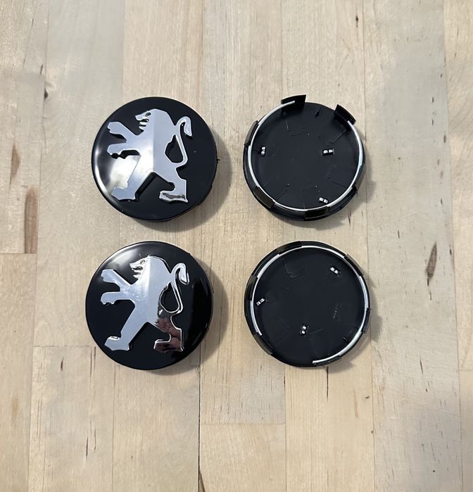 Conjunto 4 Centros Jantes Peugeot 56mm 60mm 65mm 68mm