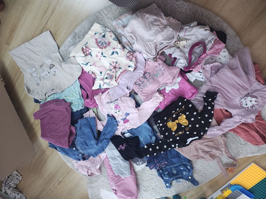 Paka ciuszkow dla dziewczynki rozm 74/80