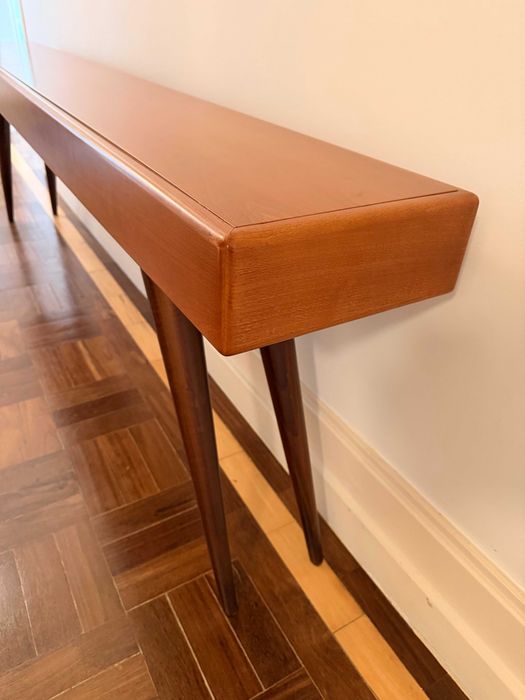 Consola Longa Modernista Mid-Century Vintage – 218 cm