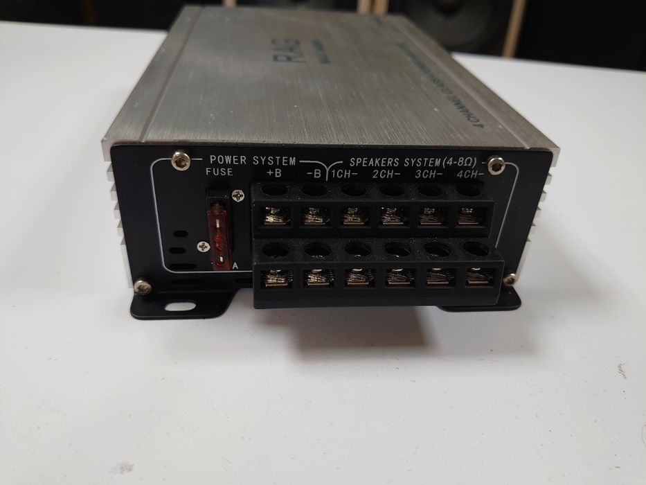 Усилитель автомобильный 4х канальный малогабаритный АВ класса. Новый