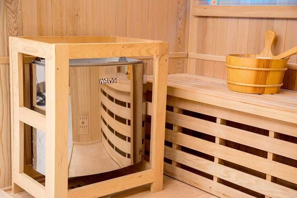 SAUNA FIŃSKA LUXOR M z Piecem  3,5KW 130x120x200cm