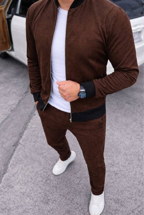 Чоловічий замшевий костюм/5